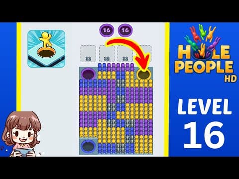 Hole People Level 16 Solution Walkthrough