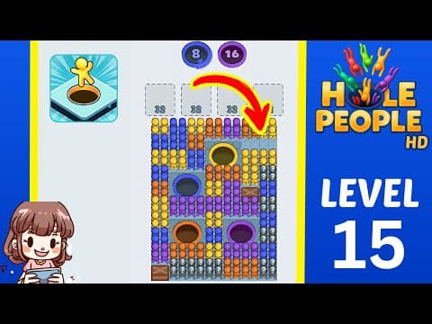 Hole People Level 15 Solution Walkthrough