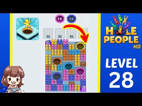 Hole People Level 28 Solution Walkthrough